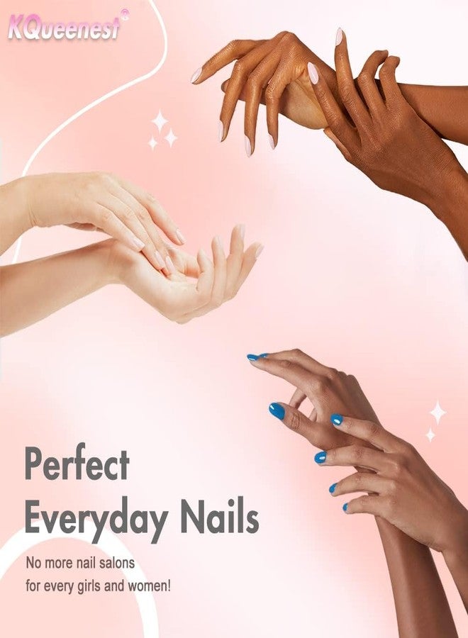 KQueenest Taupe Press on Nails Short Squoval Solid Color Glue on Nails Short Fit & Natural Small Gel Fake Nails Press on Reusable Acrylic Nails Set in 24 Pcs - Image 5